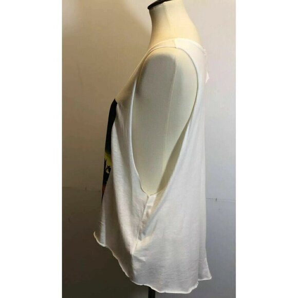 Swell Women's White Active Lightweight LA Lights Muscle Tank Top Size L - Picture 6 of 7